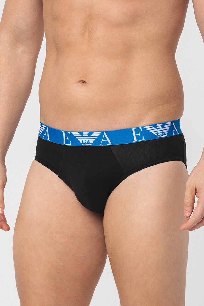 Emporio Armani Underwear Слипове с памук - 3 чифта - Pepit.bg