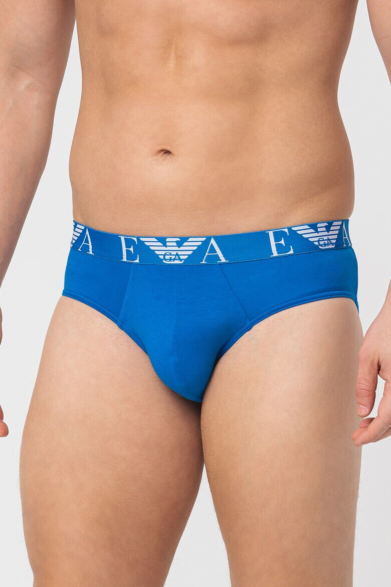 Emporio Armani Underwear Слипове с памук - 3 чифта - Pepit.bg