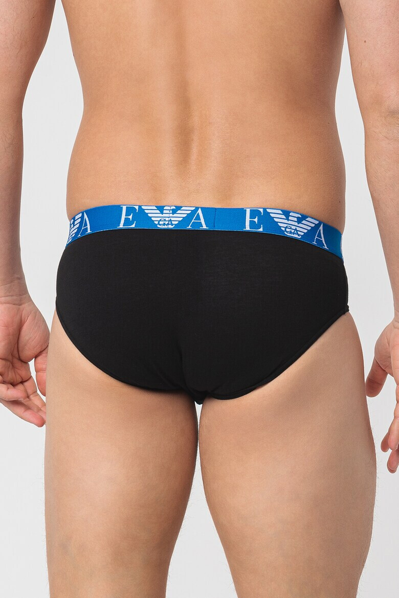 Emporio Armani Underwear Слипове с памук - 3 чифта - Pepit.bg