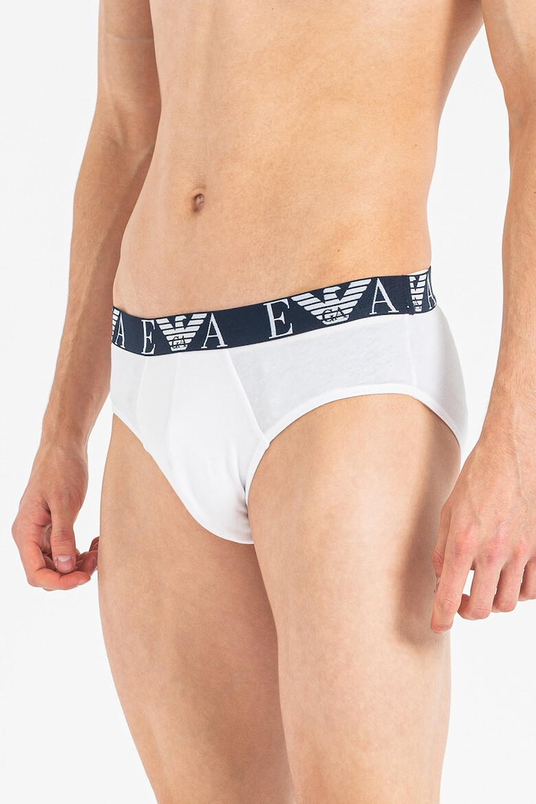 Emporio Armani Underwear Слипове с памук - 3 чифта - Pepit.bg