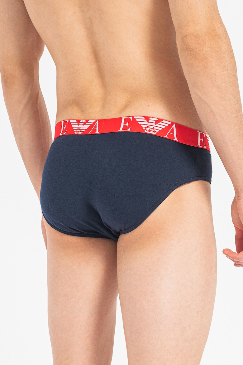 Emporio Armani Underwear Слипове с памук - 3 чифта - Pepit.bg