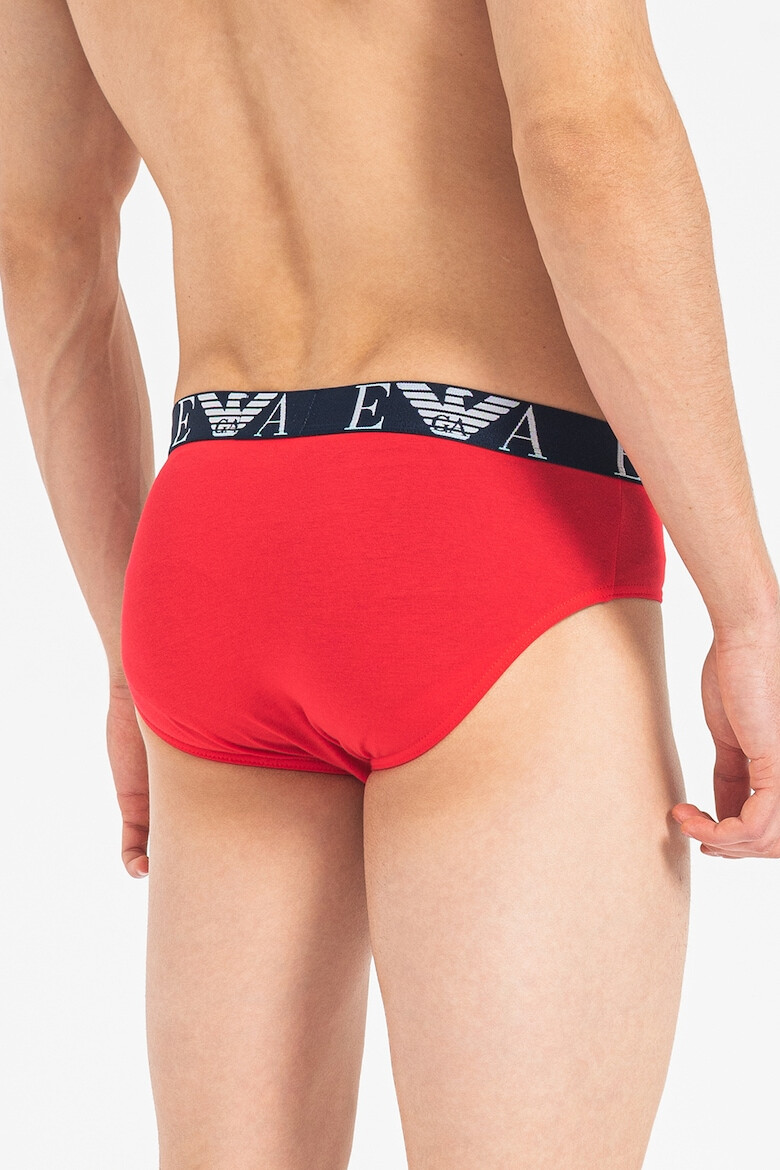 Emporio Armani Underwear Слипове с памук - 3 чифта - Pepit.bg