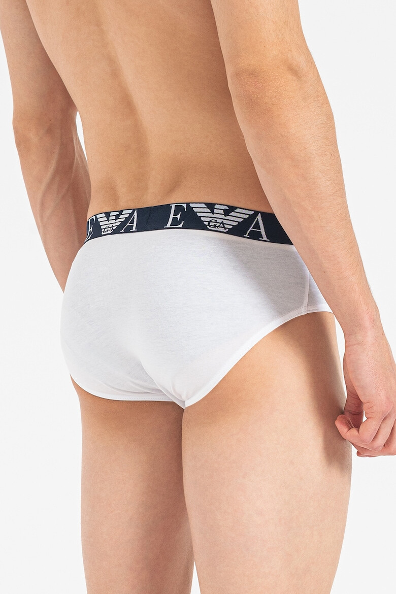 Emporio Armani Underwear Слипове с памук - 3 чифта - Pepit.bg