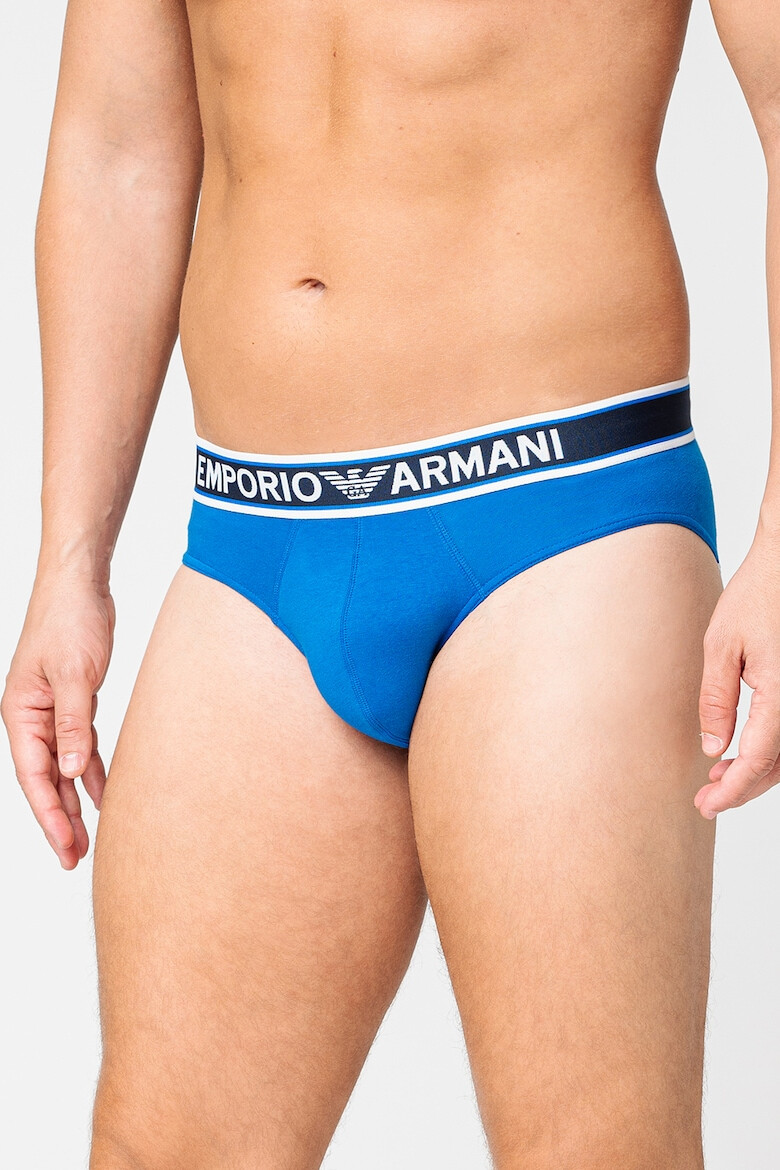 Emporio Armani Underwear Слипове с памук и лого - Pepit.bg