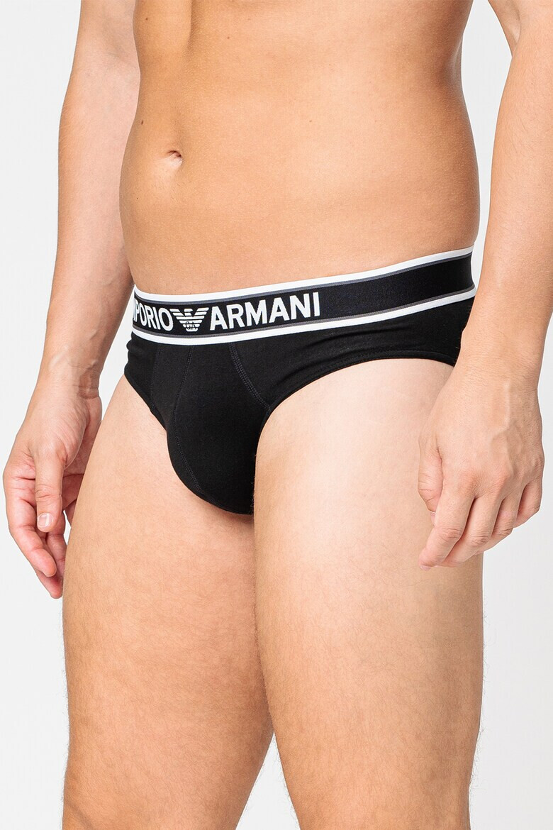 Emporio Armani Underwear Слипове с памук и лого - Pepit.bg