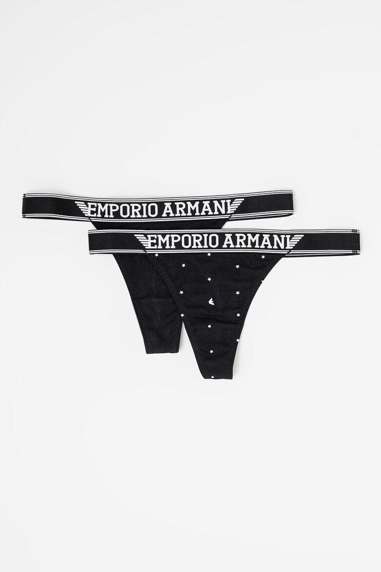 Emporio Armani Underwear Танга на лога - 2 чифта - Pepit.bg