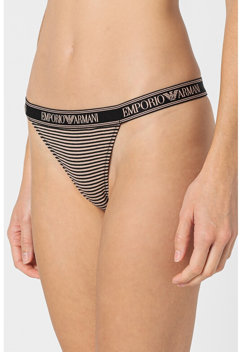 Emporio Armani Underwear Танга с лого - 2 чифта - Pepit.bg