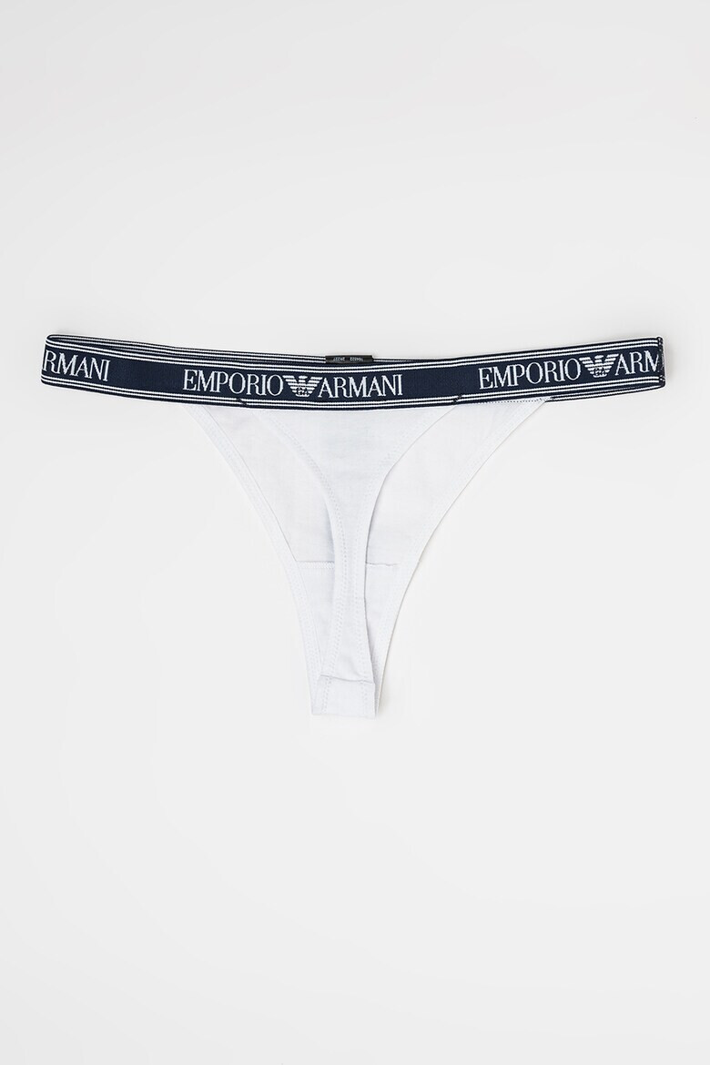 Emporio Armani Underwear Танга с лого на талията - 2 чифта - Pepit.bg