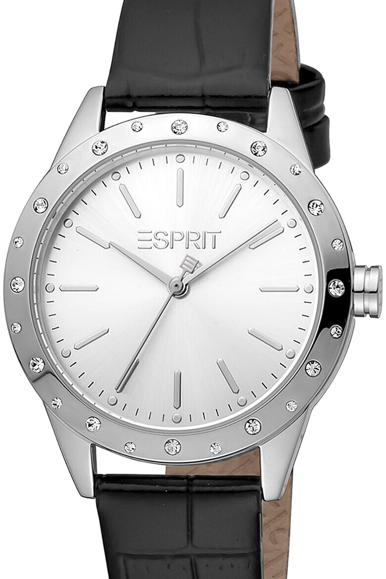 Esprit Аналогов часовник с кожена каишка - Pepit.bg