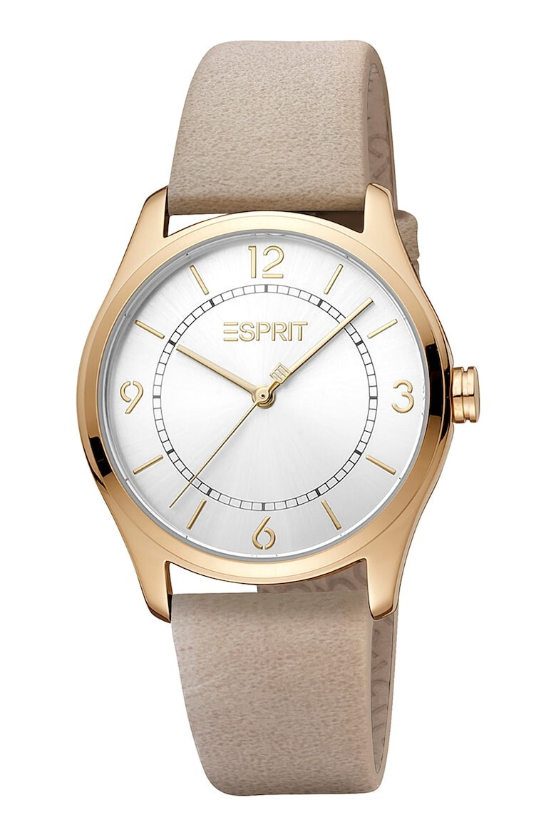 Esprit Аналогов часовник с кожена каишка - Pepit.bg