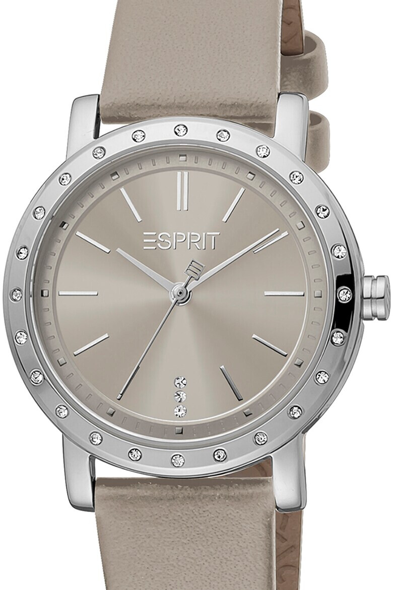 Esprit Аналогов часовник с кожена каишка - Pepit.bg