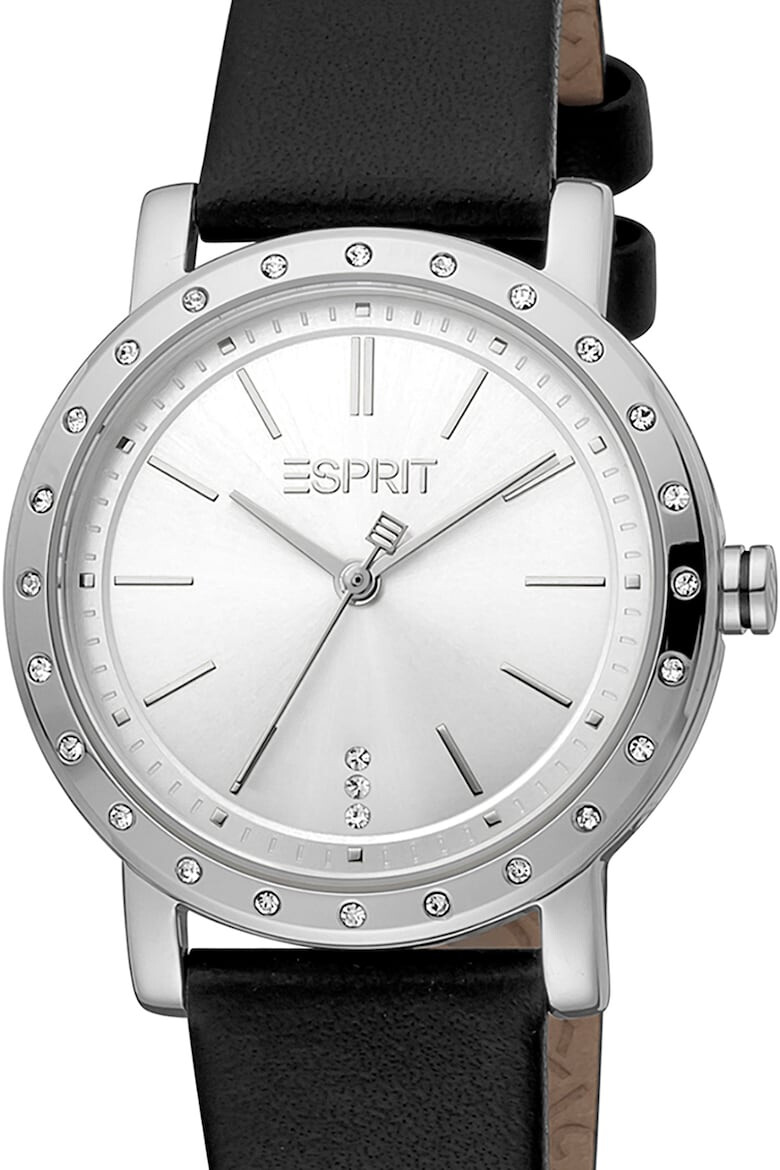 Esprit Аналогов часовник с кожена каишка - Pepit.bg