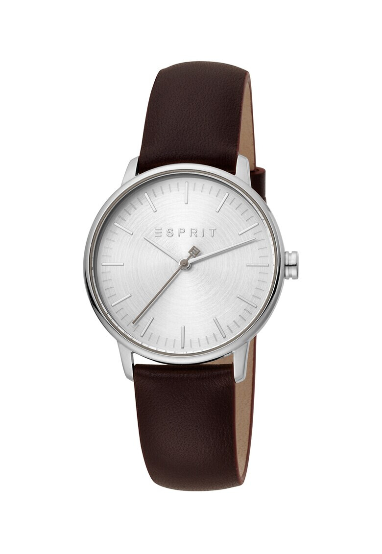 Esprit Аналогов часовник с кожена каишка - Pepit.bg