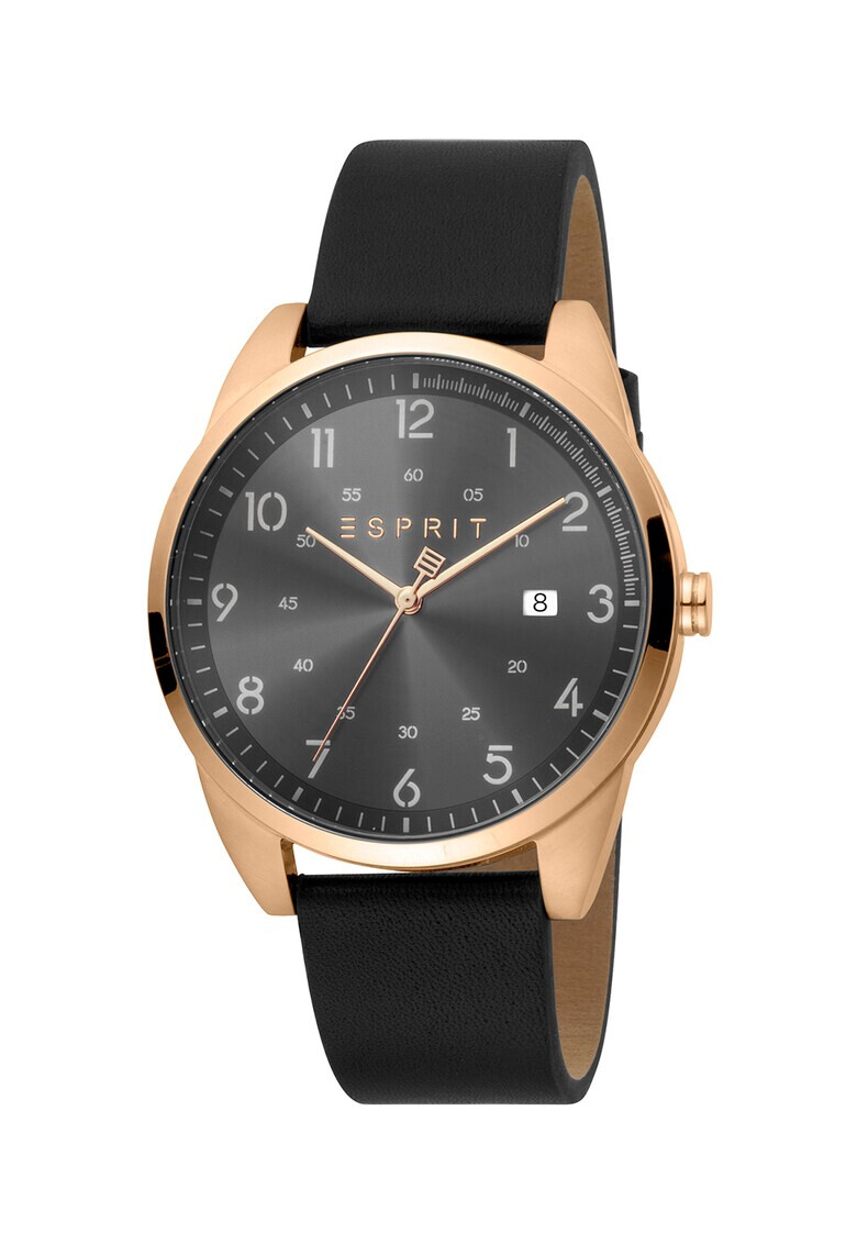 Esprit Аналогов часовник с кожена каишка - Pepit.bg