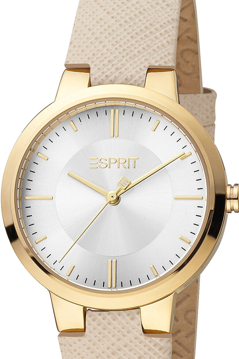 Esprit Аналогов часовник с кожена каишка - Pepit.bg