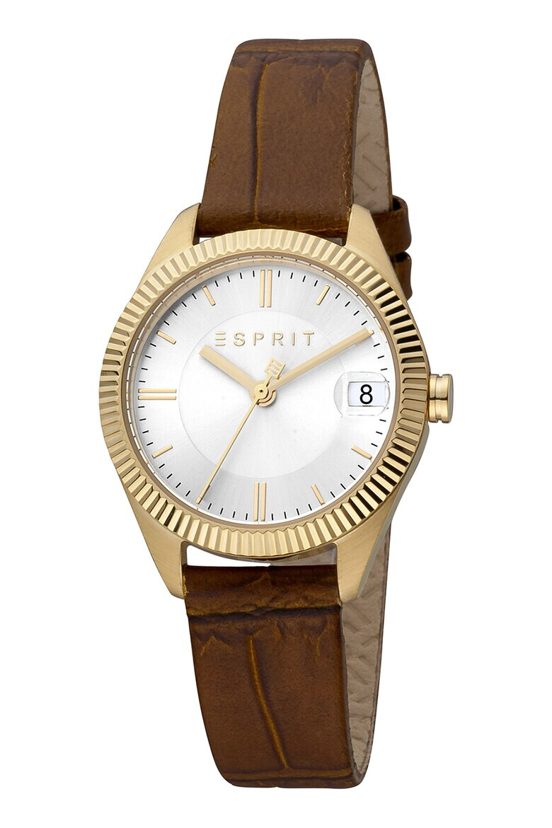 Esprit Аналогов часовник с кожена каишка - Pepit.bg