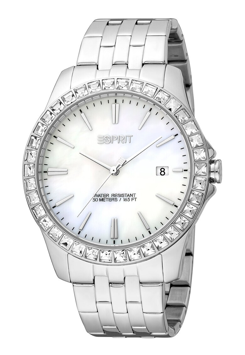 Esprit Часовник от неръждаема стомана с лого - Pepit.bg