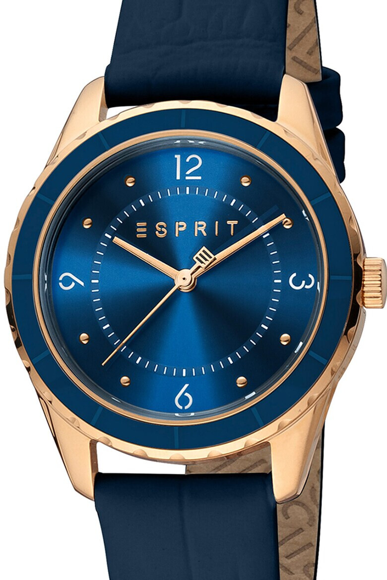 Esprit Часовник с кожена каишка - Pepit.bg