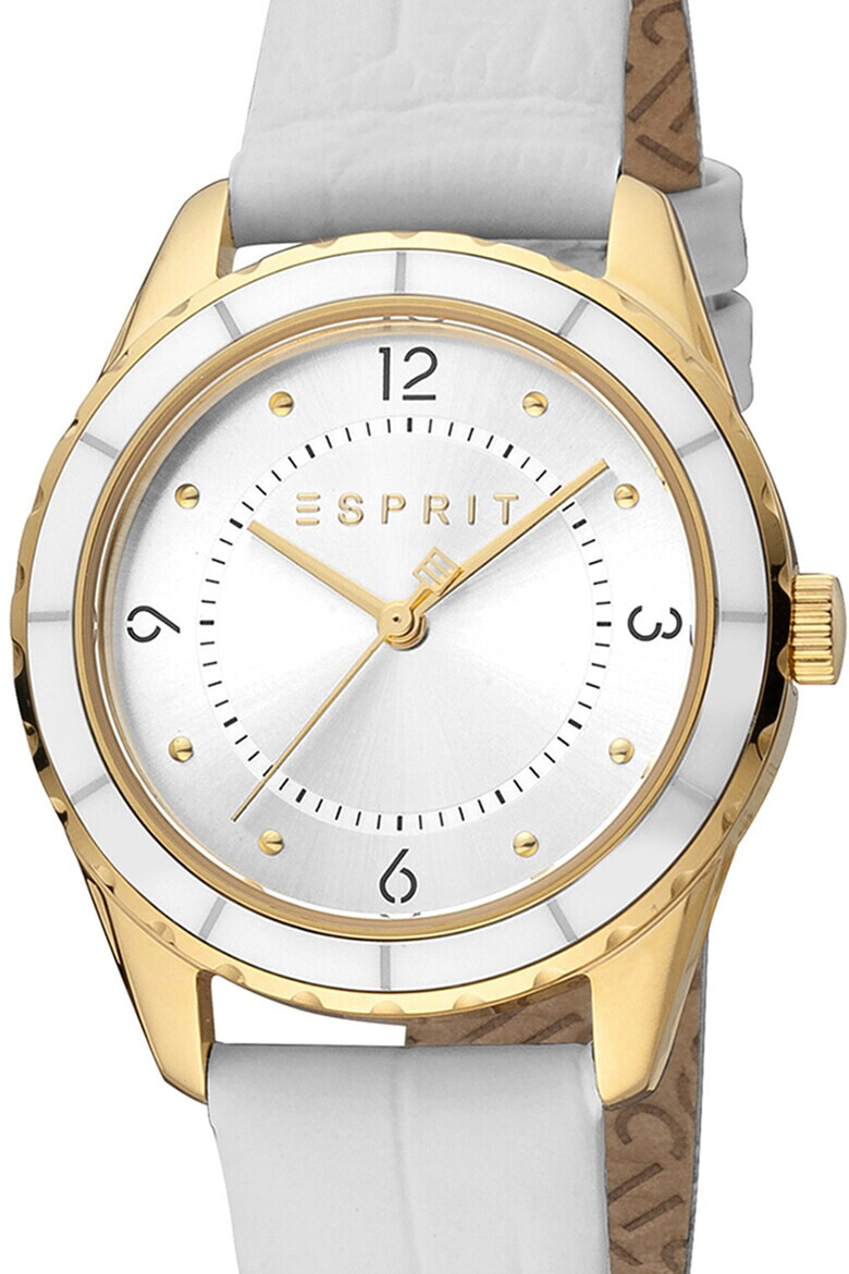 Esprit Часовник с кожена каишка - Pepit.bg