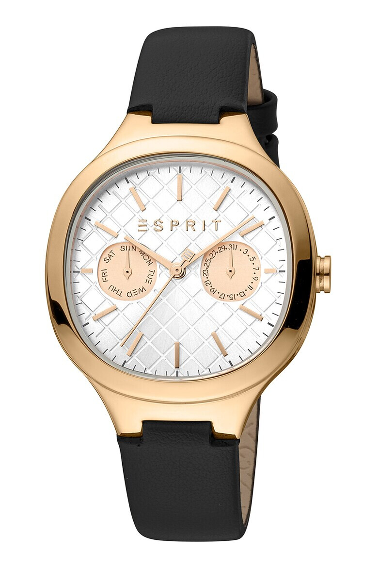 Esprit Часовник с кожена каишка - Pepit.bg