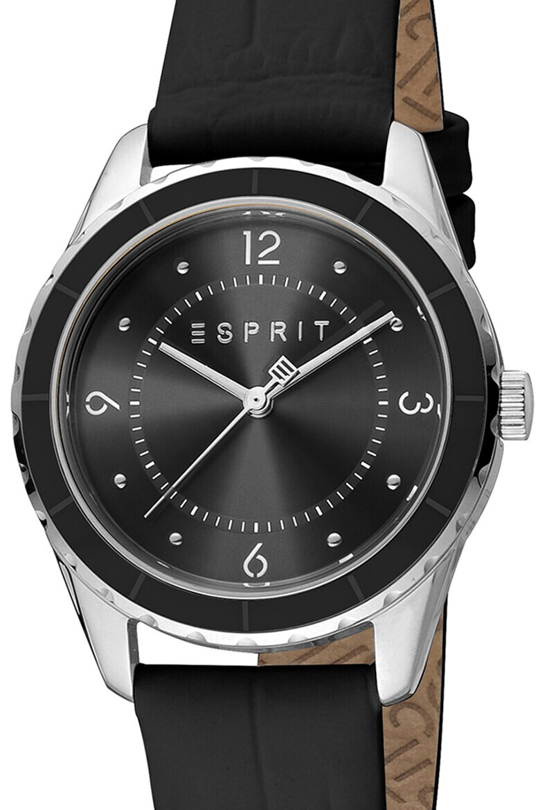Esprit Часовник с кожена каишка - Pepit.bg