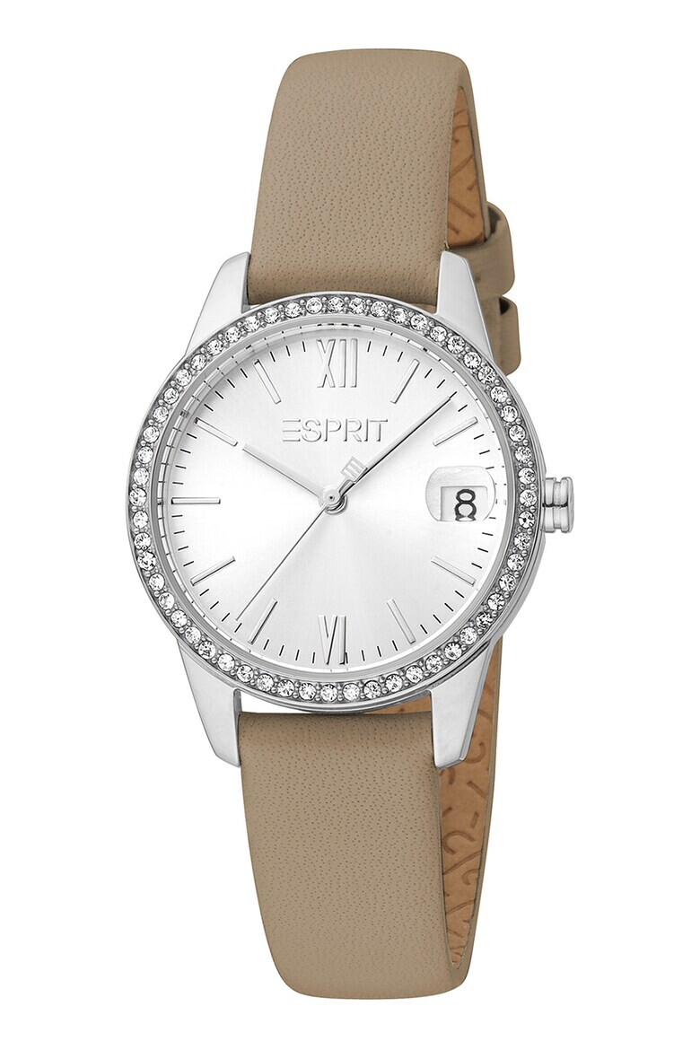 Esprit Часовник с кожена каишка - Pepit.bg
