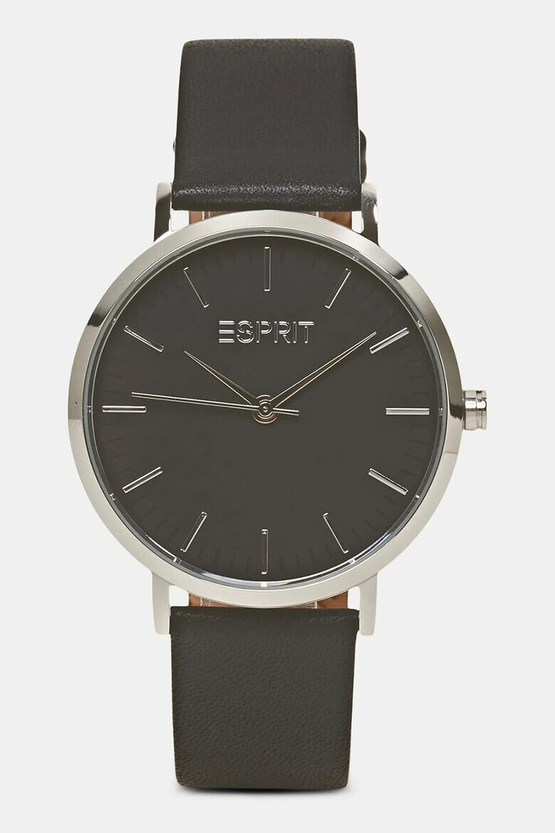 Esprit Часовник с кожена каишка - Pepit.bg