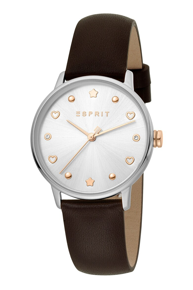 Esprit Часовник с кожена каишка - Pepit.bg