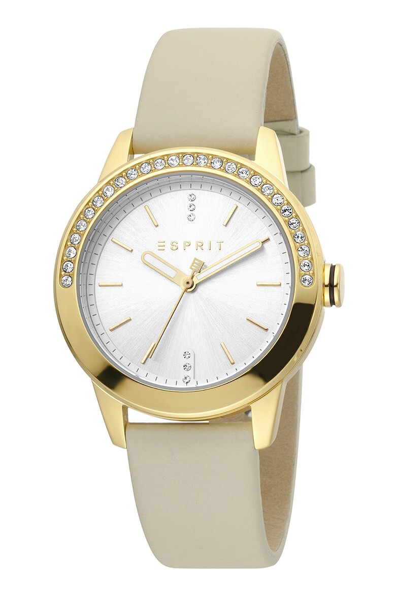 Esprit Часовник с кожена каишка - Pepit.bg