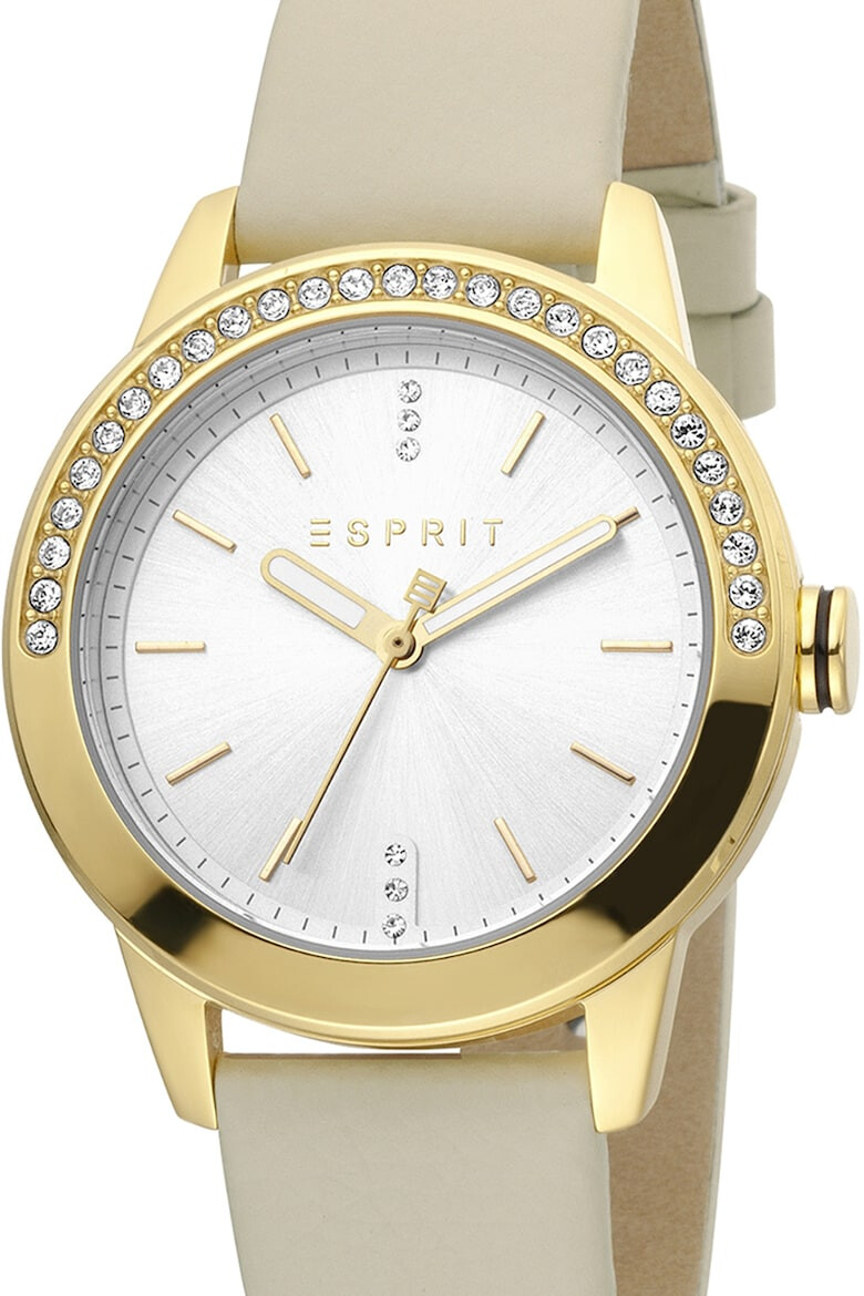 Esprit Часовник с кожена каишка - Pepit.bg
