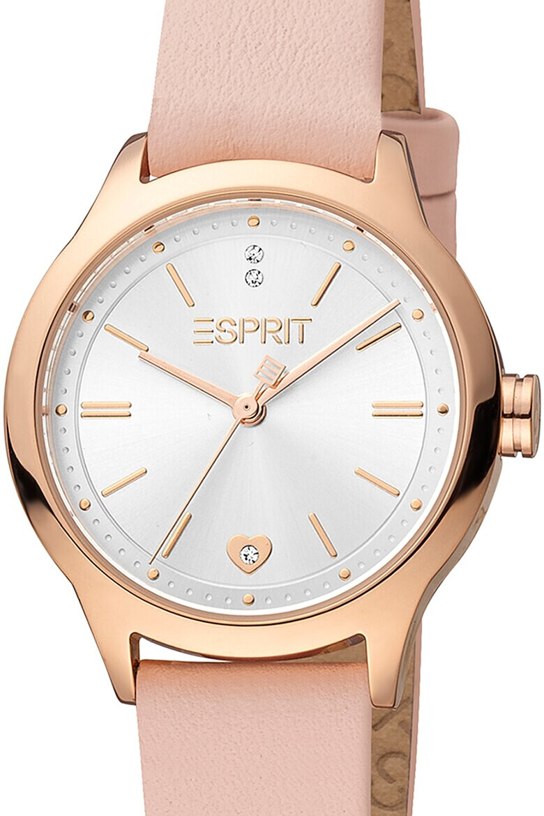 Esprit Часовник с кожена каишка - Pepit.bg