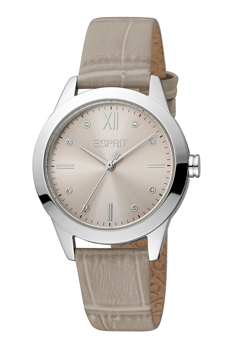 Esprit Часовник с кожена каишка - Pepit.bg