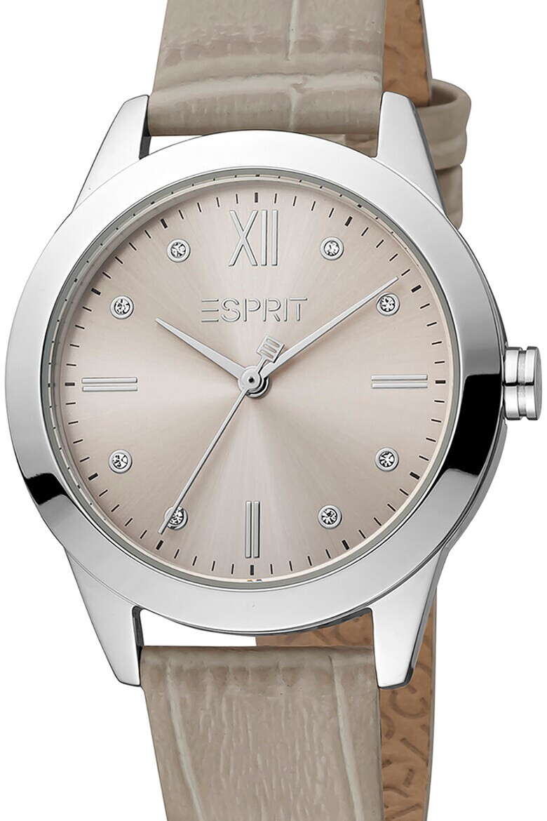 Esprit Часовник с кожена каишка - Pepit.bg