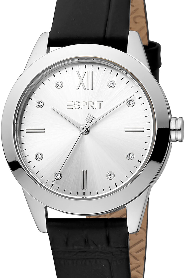 Esprit Часовник с кожена каишка - Pepit.bg