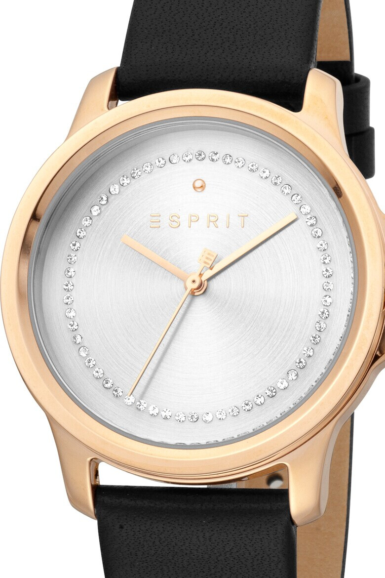 Esprit Часовник с кожена каишка - Pepit.bg