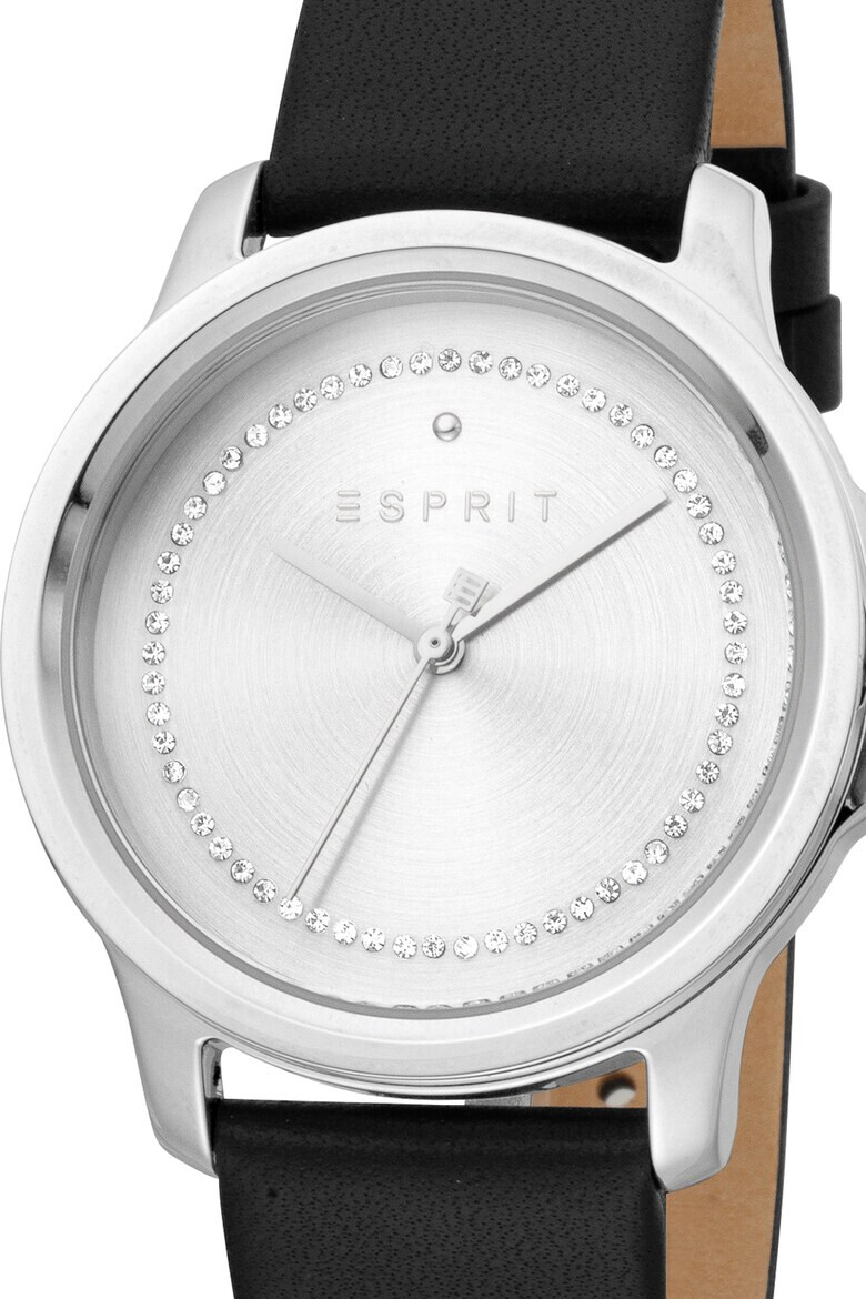 Esprit Часовник с кожена каишка - Pepit.bg