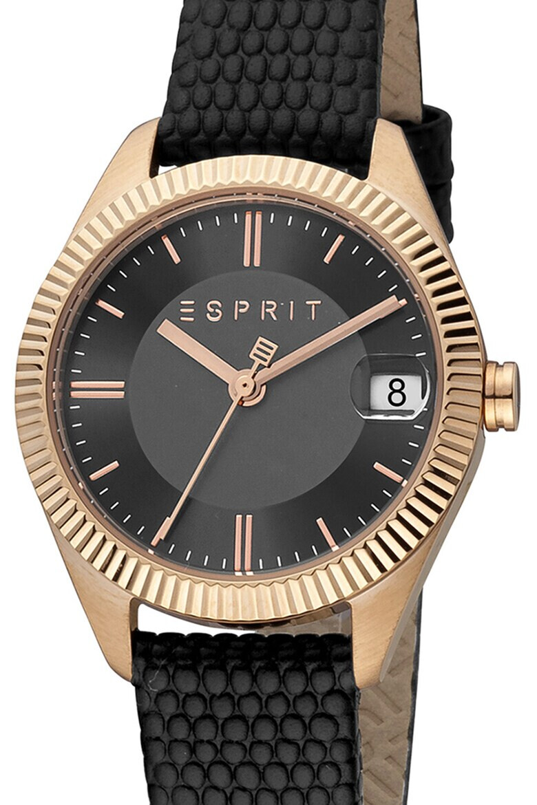 Esprit Часовник с релефна кожена каишка - Pepit.bg