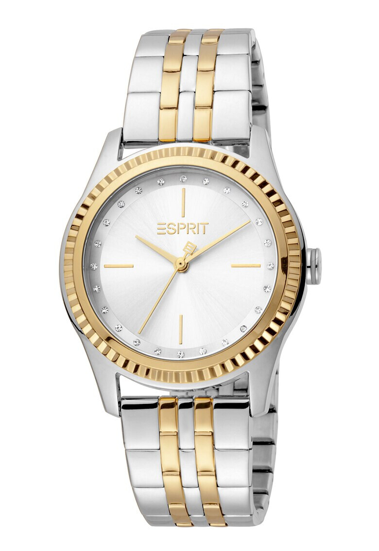 Esprit Двуцветен овален часовник - Pepit.bg