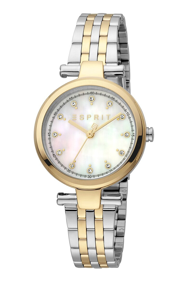 Esprit Двуцветен овален часовник - Pepit.bg