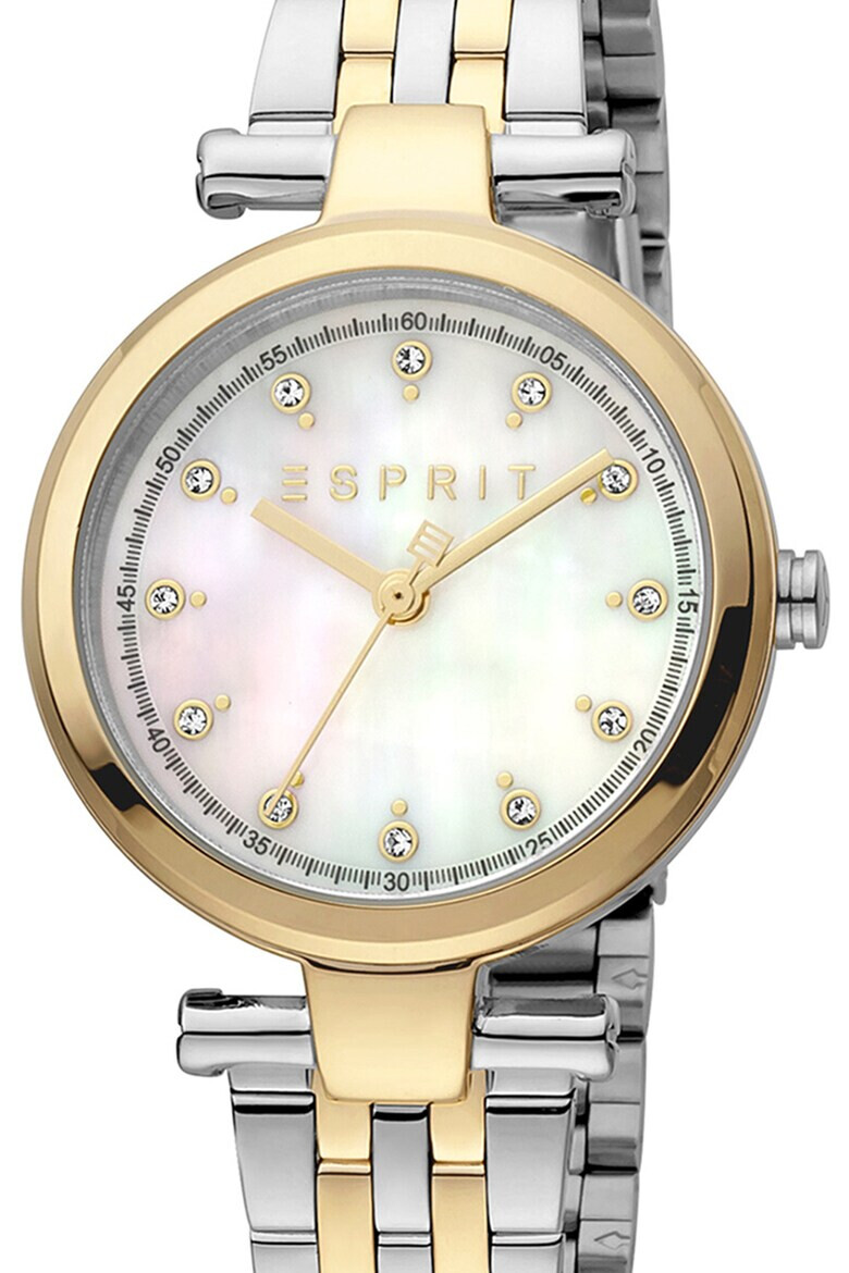 Esprit Двуцветен овален часовник - Pepit.bg