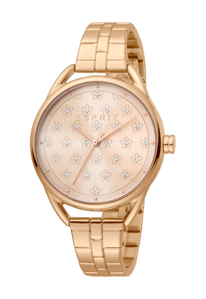 Esprit Иноксов часовник с флорален циферблат - Pepit.bg