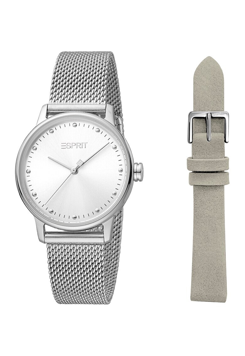 Esprit Иноксов часовник с кварц и каишка - Pepit.bg
