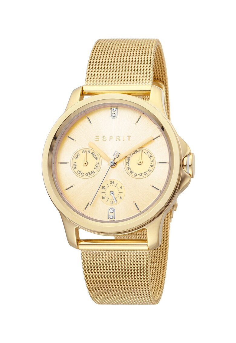 Esprit Иноксов часовник с мрежеста верижка - Pepit.bg