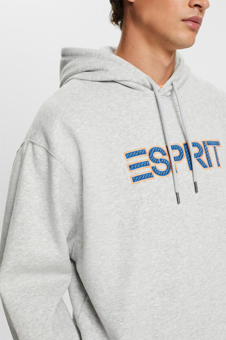 Esprit Худи с паднали ръкави - Светло сив - Pepit.bg