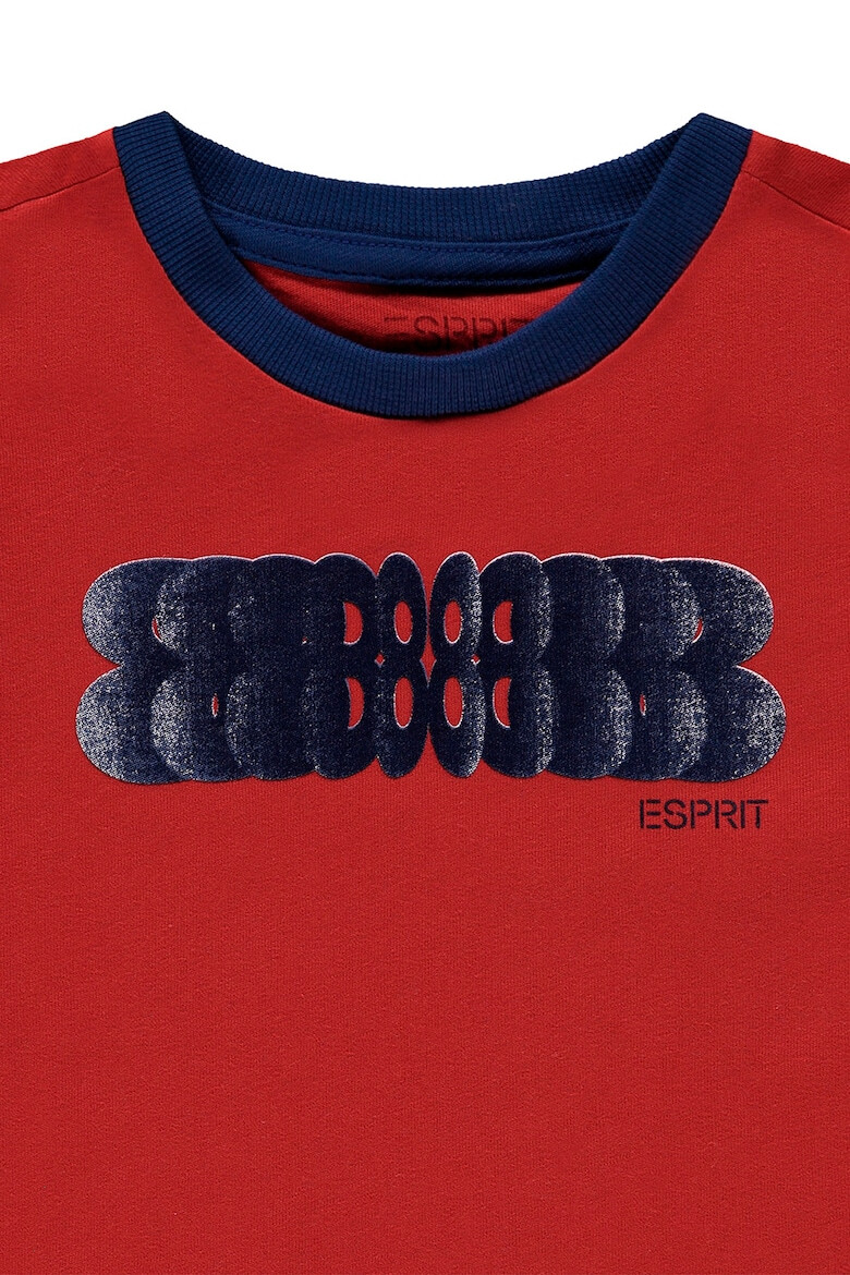 Esprit Памучна тениска с десен - Pepit.bg