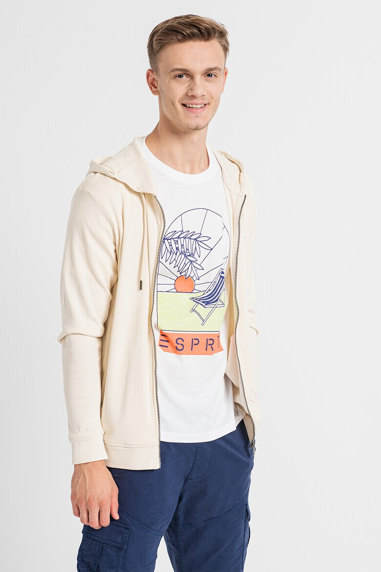 Esprit Памучно худи с цип - Pepit.bg