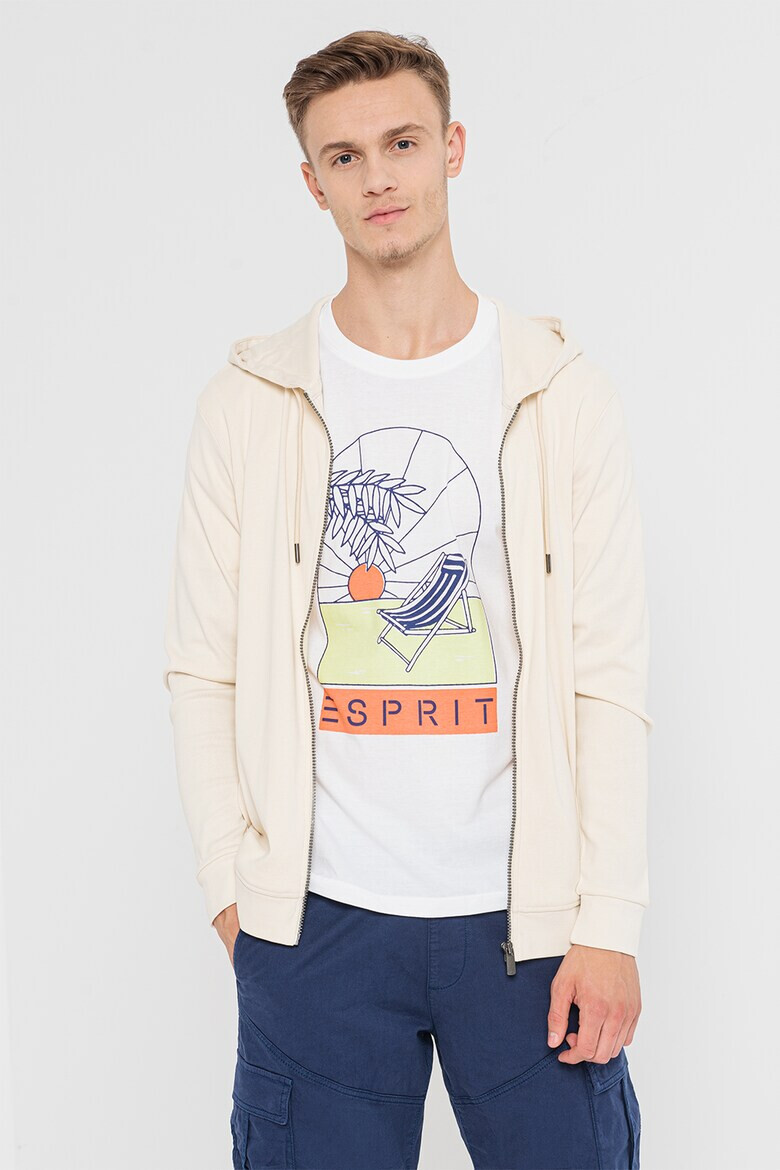 Esprit Памучно худи с цип - Pepit.bg