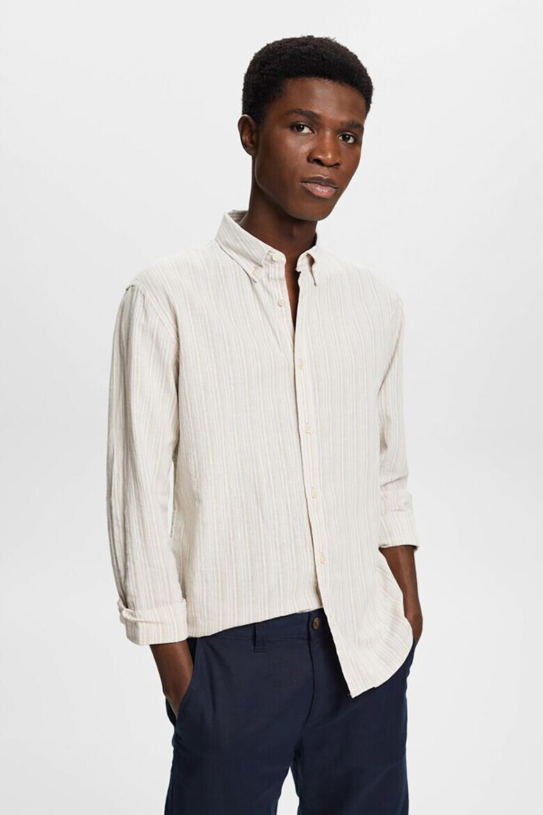 Esprit Риза Oxford с лен - Pepit.bg
