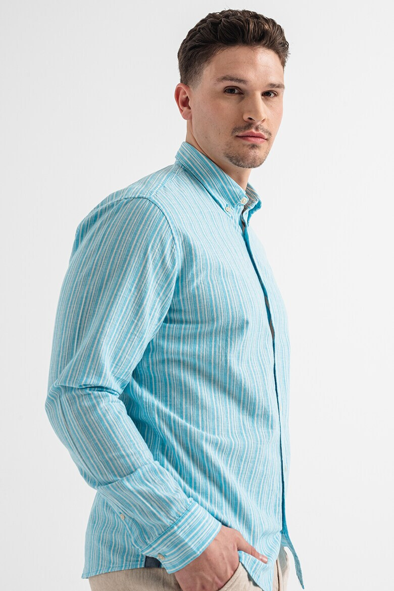 Esprit Риза Oxford с лен - Pepit.bg