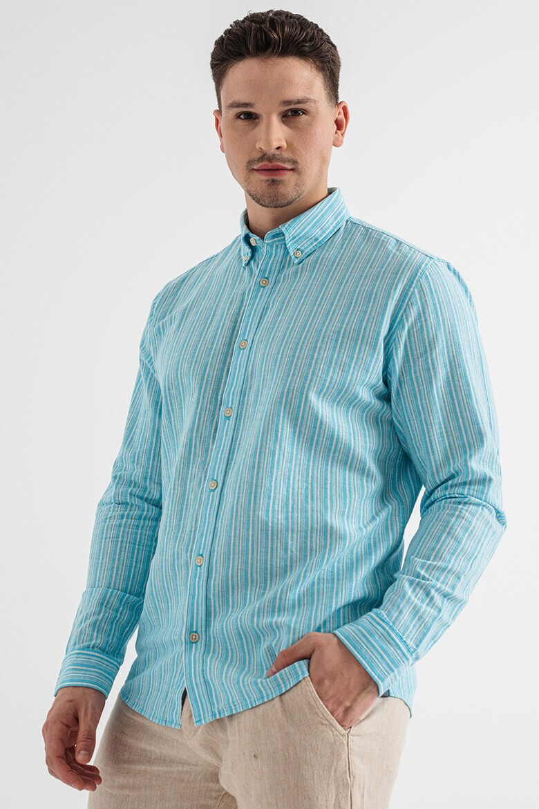 Esprit Риза Oxford с лен - Pepit.bg